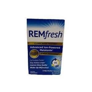 REMfresh Advanced 5mg Ion-Powered Melatonin 36 Caps Best By 3/25